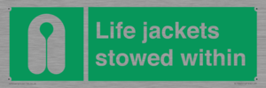 Life jackets stowed within